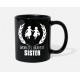 World'S Okayest Sister Black Mugs